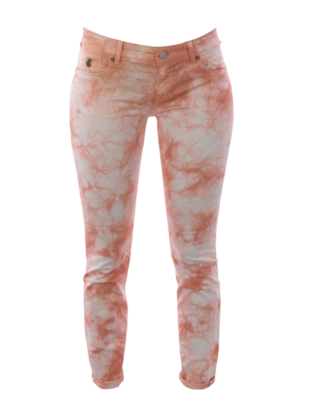 NWT Maison Scotch La Parisienne Tie Dye Skinny Jeans 29 Scotch & Soda Coral